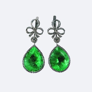 Earrings with emeralds №39