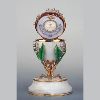 Фото EASTER EGG with a clock "Time of the lilies of the valley”